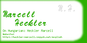 marcell heckler business card